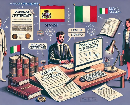 Tradurre un certificato di matrimonio dallo spagnolo all'italiano