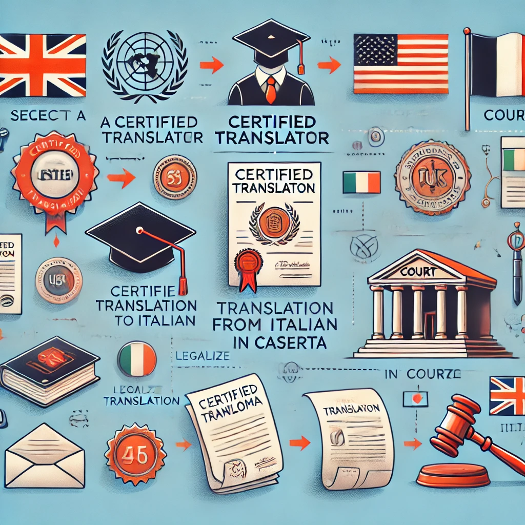 Traduzione dall'inglese all'italiano certificata a Caserta