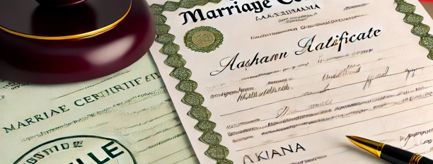 Traduzione Certificato di Matrimonio